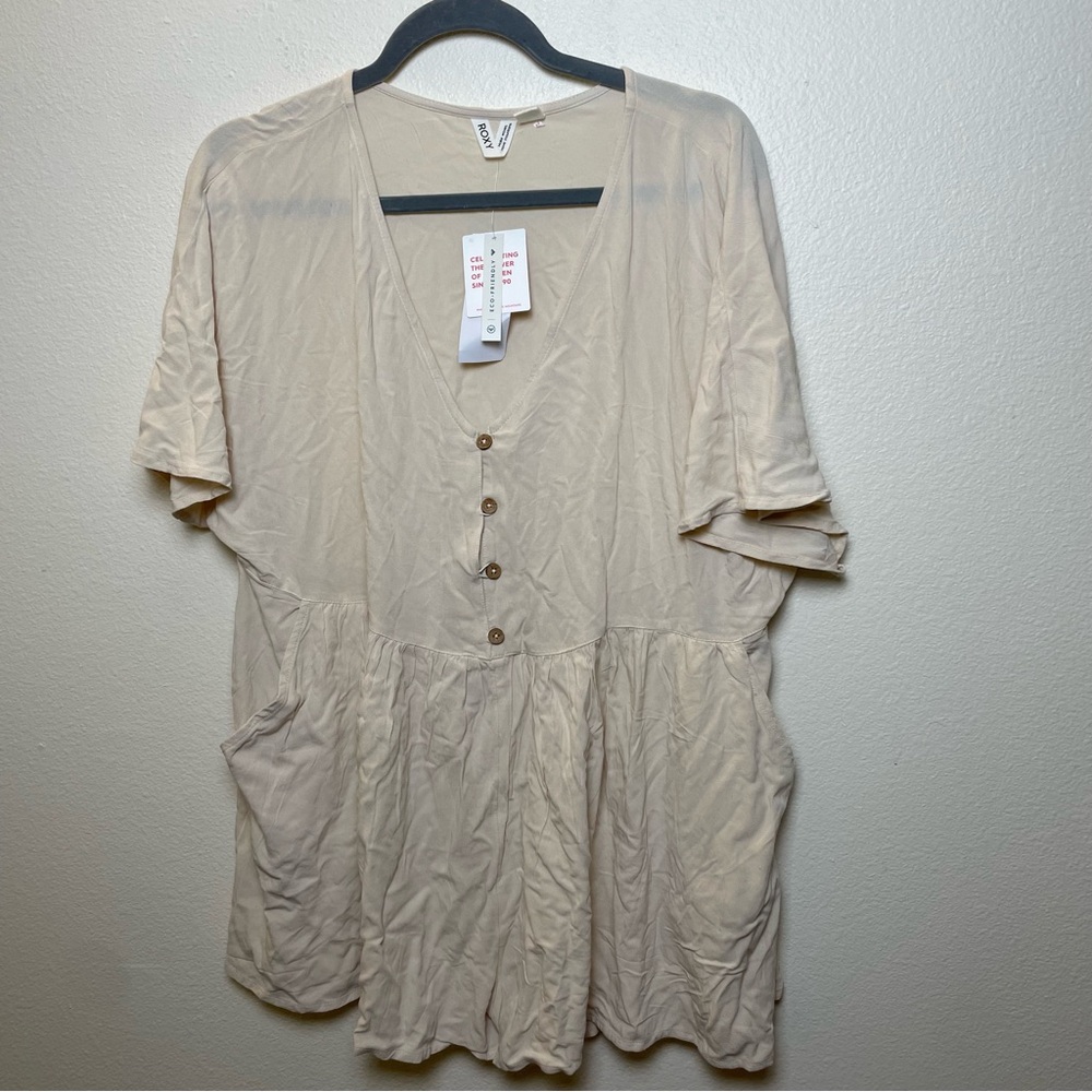 Roxy Endless Journey Button Down Romper - image 3